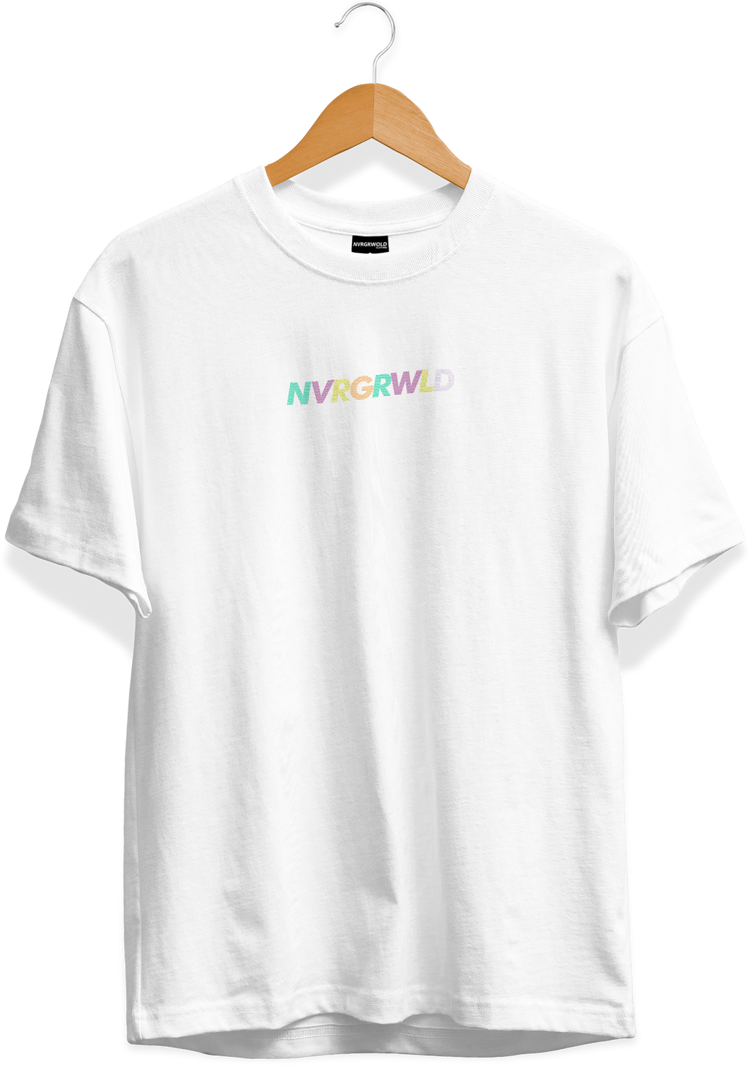 NVRGRWLD Embroidered White Tee