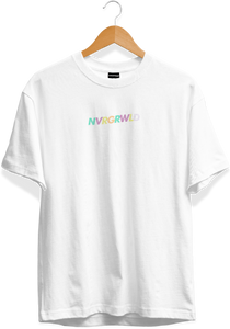 NVRGRWLD Embroidered White Tee
